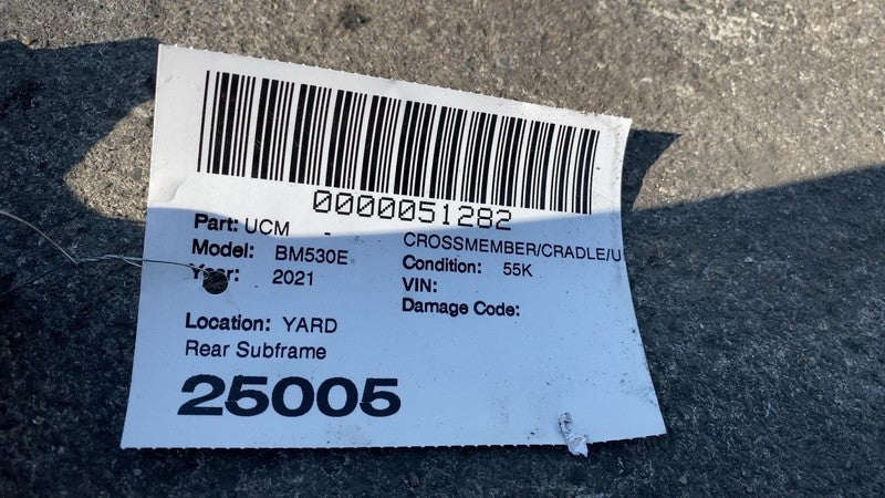 6861459-01 ⭕ 2018-2022 BMW 530e xDrive G30 Rear Suspension Subframe w/ Stabilizer Sway Bar