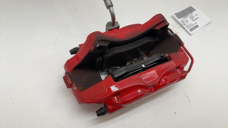 ⭕ 12-20 Tesla Model S Rear Passenger Side Caliper Red w/ Brake Hose Li