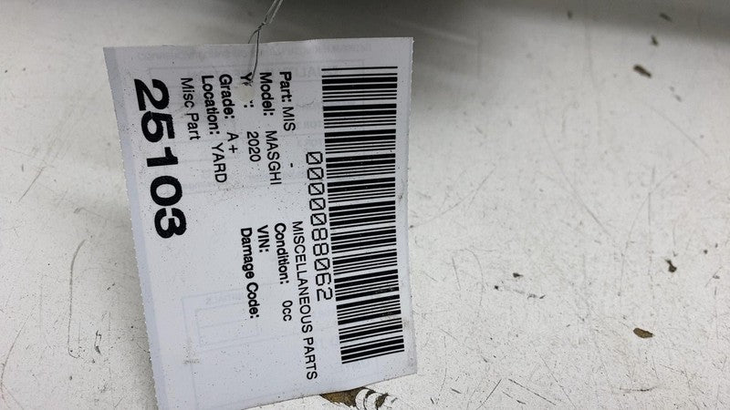 ⭕ 14-20 Maserati Ghibli Front Bumper Reinforcement Beam Impact Bar Crash Rebar