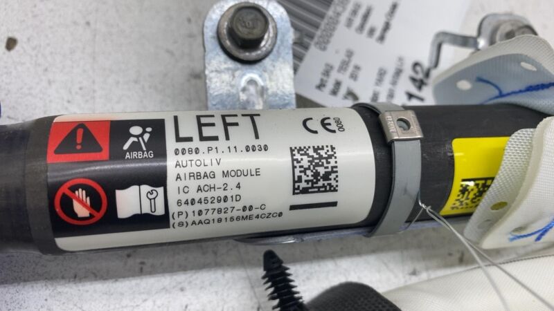1077827-00-C ⭕ 2017-2023 Tesla Model 3 Driver Side Curtain Airbag Module Left LH 1077827-00-C