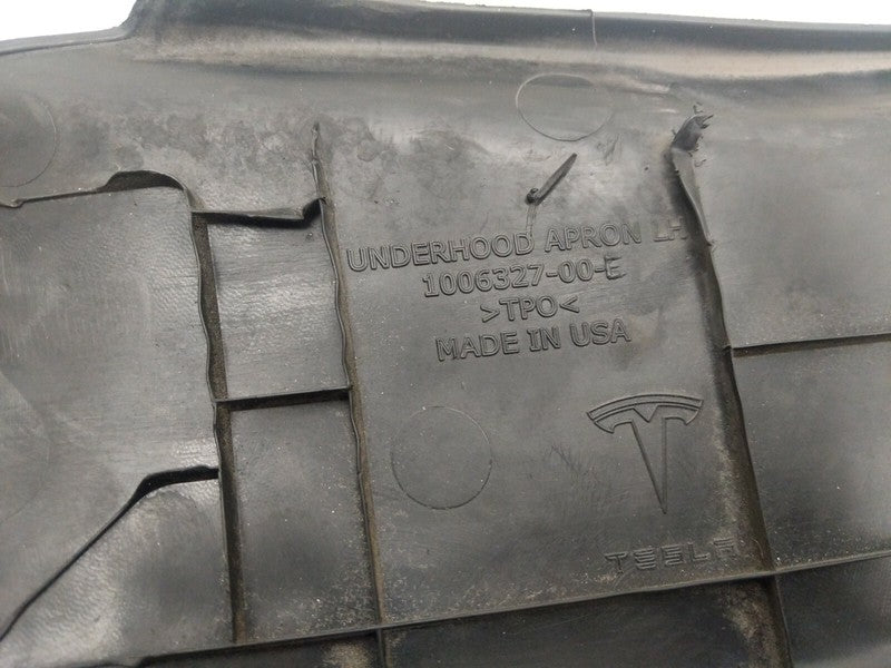 1006327-00-E ⭕ 12-15 Model S Front Driver Side Under Hood Apron Trim Cover Left 1006327-00-E