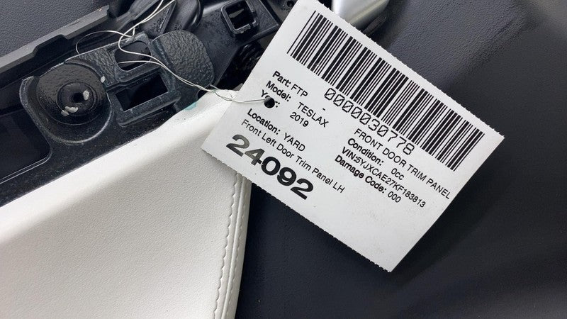 ⭕ 16-20 Tesla Model X Front Driver Side Door Panel Trim Card Left 1035