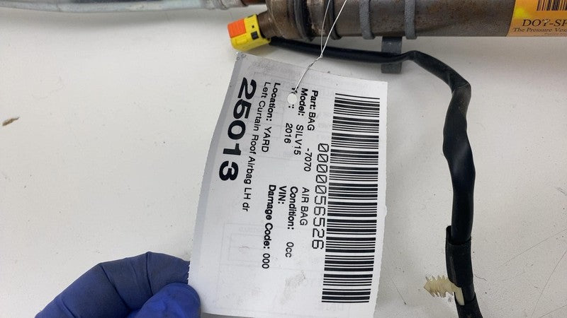 23295038 ⭕ 2014-2018 Chevrolet Silverado 1500 Crew Cab Left Roof Curtain Airbag 23295038