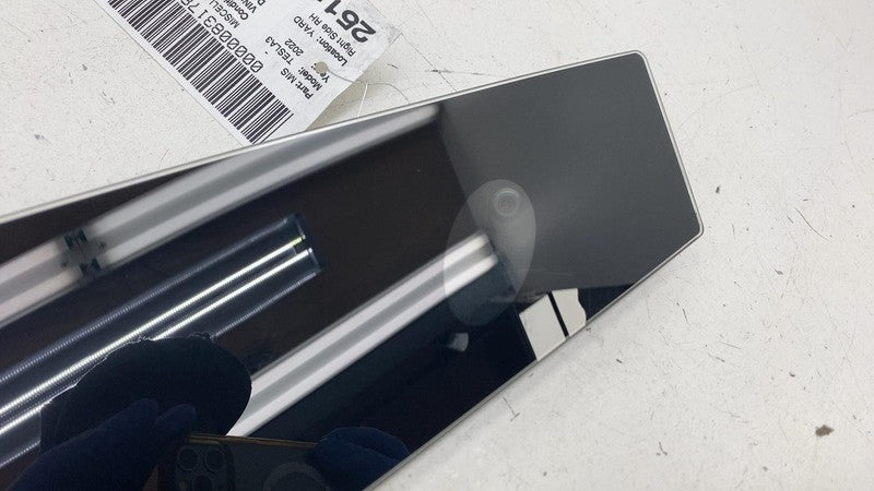 1100441-00-E ⭕17-23 Model 3 Right B-Pillar Applique Glass Trim Molding w/ Camera 1100441-00-E