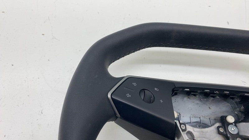 169255100D ⭕ 24-25 Tesla Cybertruck Front Driver Steering Wheel Square Black 1692551-00-D