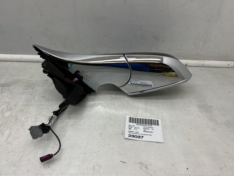 1041317-00-A ⭕ 12-15 Model S Left Exterior Rear View Door Mirror LH Blue - PPSB 1041317-00-A