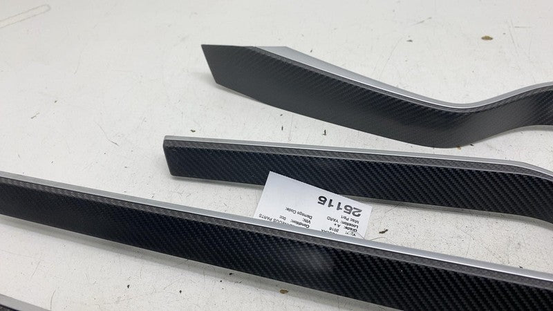 ⭕ 16-20 Model X Front & Rear Door Trim Decor Carbon 1035812-11-B / 103