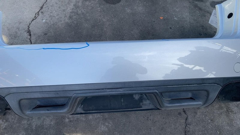 2011-2014 Porsche Cayenne Rear Bumper Fascia Cover w/o Park Assist Silver - LX7W