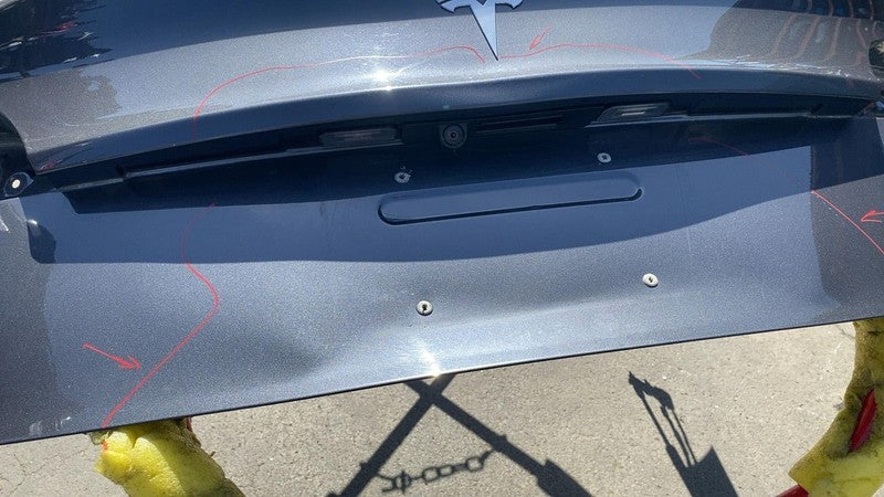 ⭕17-20 Tesla Model 3 Rear Trunk Tailgate Liftgate Deck Lid Shell Panel Gray PMNG