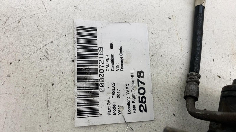 ⭕ 16-20 Model S MS Rear Passenger Caliper w/ Brake Hose Line Right 107