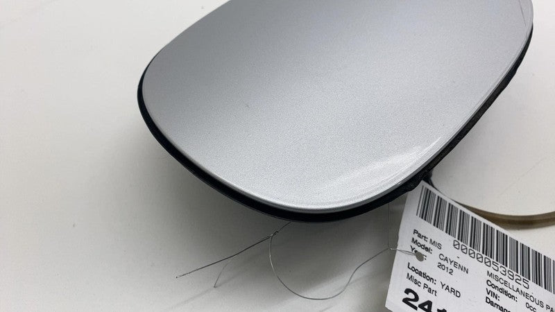 2011-2014 Porsche Cayenne Fuel Filler Gas Tank Lid Door w/ Cap Silver