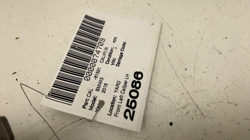 ⭕ 2014-2020 BMW i3 I01 Front Driver Side Caliper w/ Brake Hose Line Le