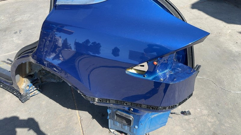 ⭕ 16-20 Tesla Model X Rear Quarter Fender Frame Panel Cut Out Left Blue - PPSB