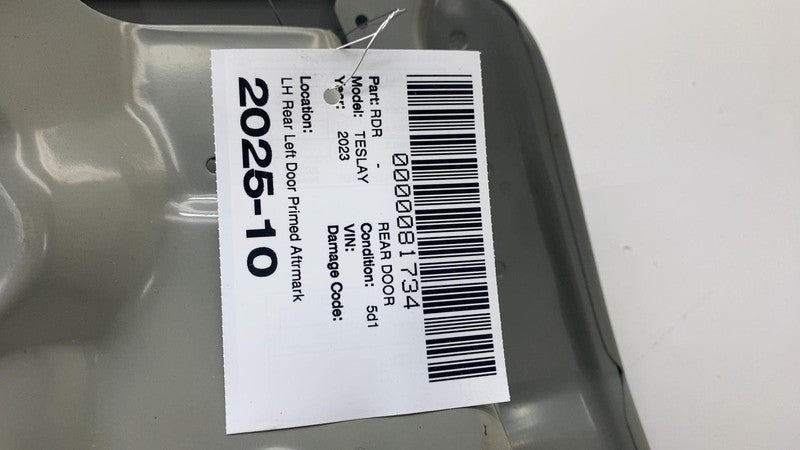 ⭕ 2020-2024 Tesla Model Y MY Rear Driver Side Door Shell Panel Left Primed