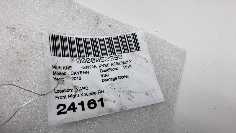 2011-2014 Porsche Cayenne Front Right Spindle Knuckle Hub w/ Dust Shield RH AWD