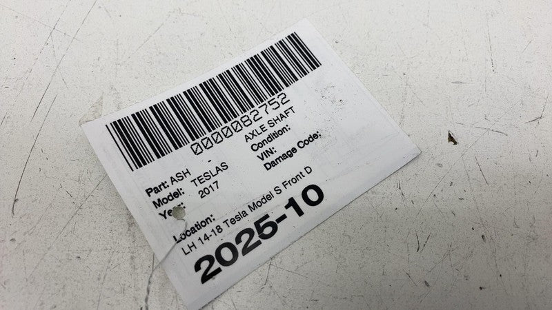 ⭕ 14-18 Tesla Model S Front Driver Side CV Axle Shaft Driveshaft Left