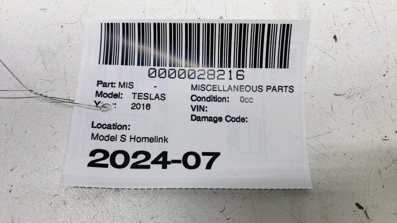 ⭕ 12-17 Tesla Model S Homelink Computer Garage Door Opener Module 1005