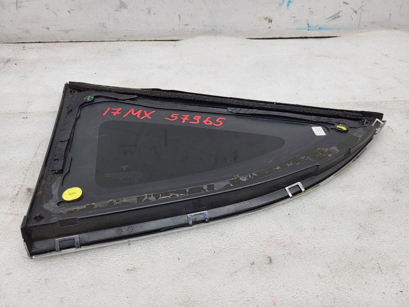 E9 43R-004553 ⭕ 2016-2020 Tesla Model X Rear Passenger Window QTR Quarter Glass 1/4 Right OEM