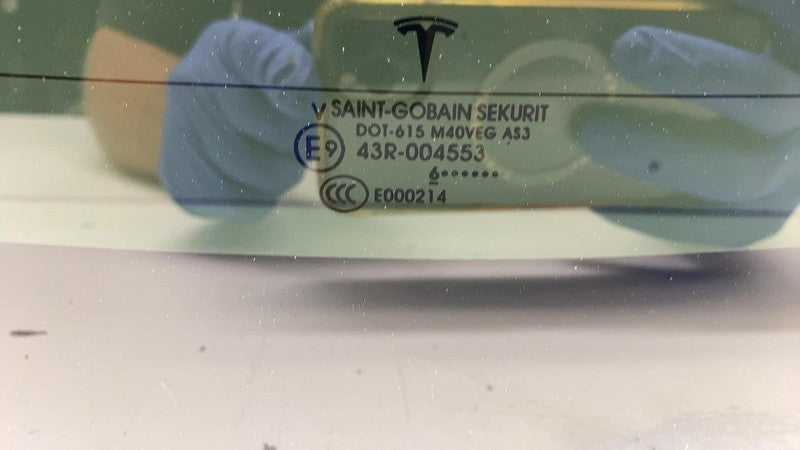 E9 43R-004553 ⭕ 2016-2020 Tesla Model X Rear Windshield Trunk Lid Liftgate Back Window Glass