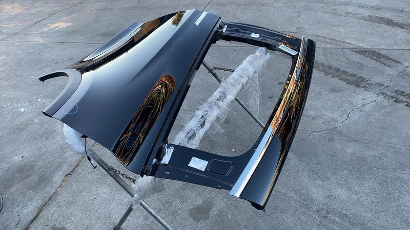 1028790-00-K ⭕ 2016-2024 Tesla Model X Rear Driver Side Falcon Door Shell Panel LH Black PBSB