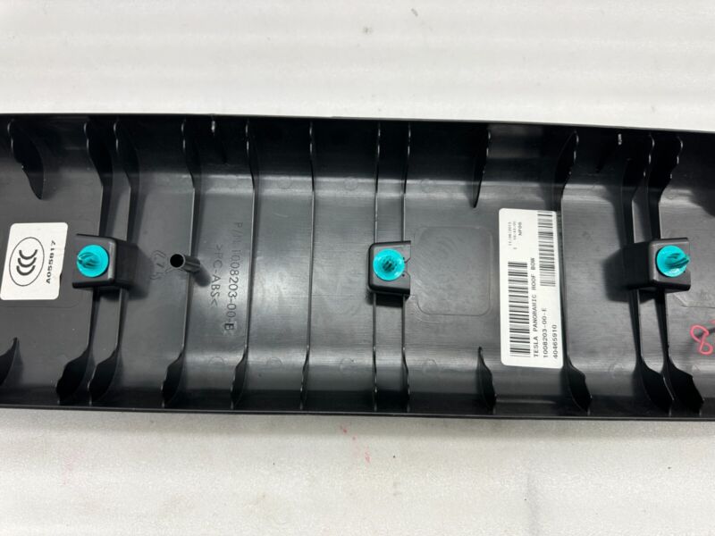 100820300E 2012-2020 Tesla Model S MS Sunroof Headliner Panoramic Roof Bow Trim Cover Black