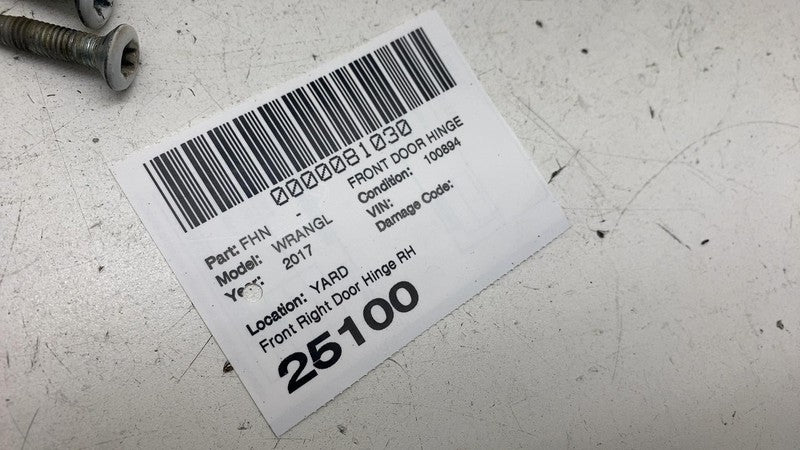 55395386 ⭕ 2007-2018 Jeep Wrangler Front Right Side Upper & Lower Door Hinge RH 55395386