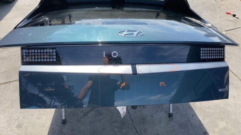 ⭕ 22-24 Hyundai Ioniq 5 Rear Liftgate Hatch Decklid + Tailgate Glass & Spoiler