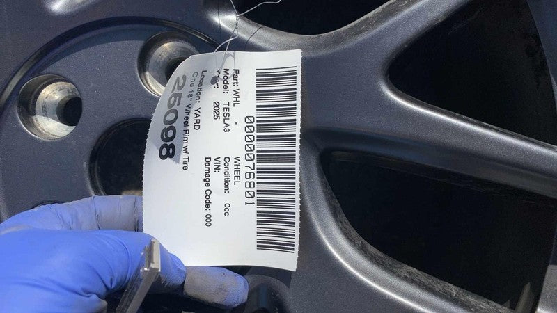 134422900B ⭕ 24 25 Model 3 Wheel Rim 18x8.5J +38MM w/ Michelin Tire 235/45R18 1344229-00-B