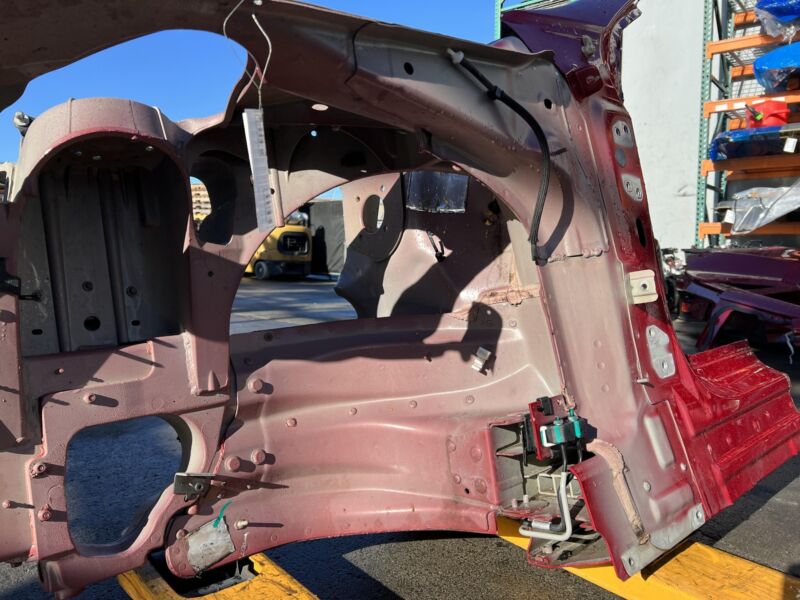 2012-2016 Tesla Model S Front Left Quarter Panel Fender Apron Frame Cut Red PPMR
