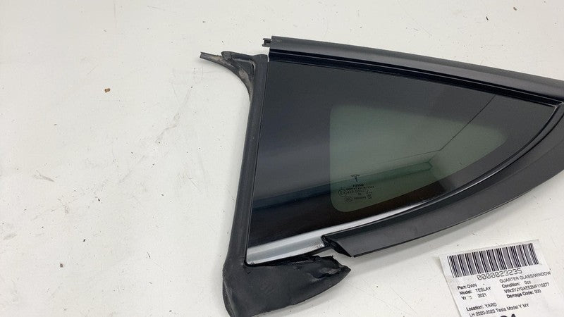 ⭕20-23 Tesla Model Y Rear Driver Side Quarter QTR Window Glass Left 14
