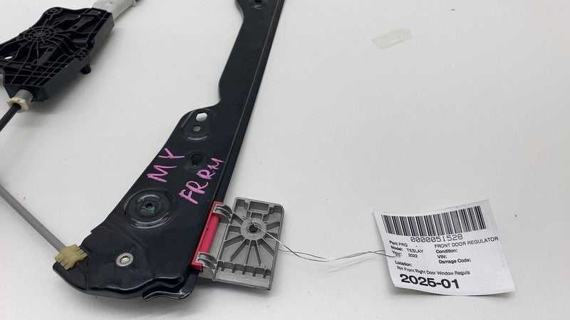 2020-2024 Tesla Model Y Front Passenger Side Window Regulator Mechanism Right RH