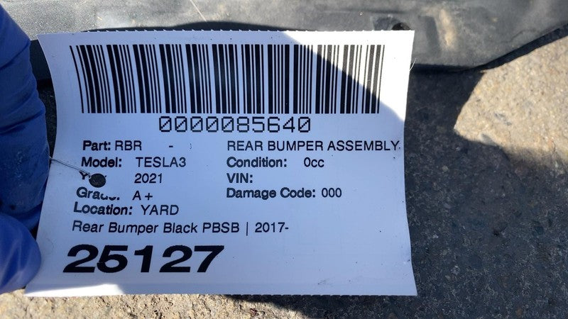 ⭕ 2017-2022 Tesla Model 3 Rear Bumper Cover w/ Park Sensor & Harness B