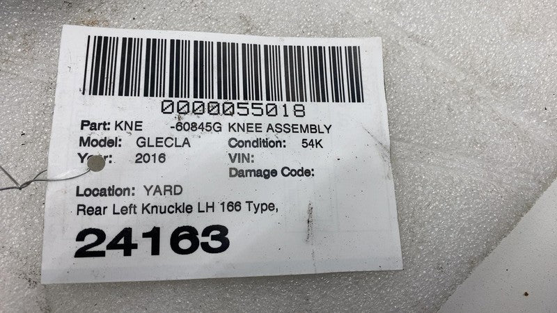 A1663570105 16-19 Mercedes-Benz GLE350 Rear Left Spindle Knuckle w/ Hub & Speed Sensor RWD