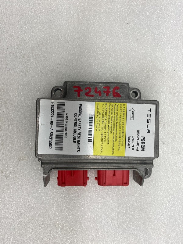 103222400A ⭕ 12-15 Model S Passive Safety Restraint Control Module Crash Data 1032224-00-A