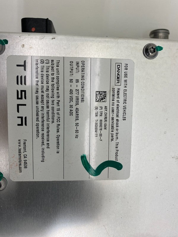 600927800F ⭕ 12-15 Tesla Model S High Voltage HV Onboard Charger Module 10KW 6009278-00-F