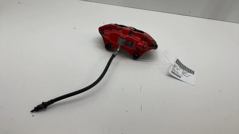 ⭕ 12-20 Tesla Model S Rear Passenger Side Caliper Red w/ Brake Hose Li