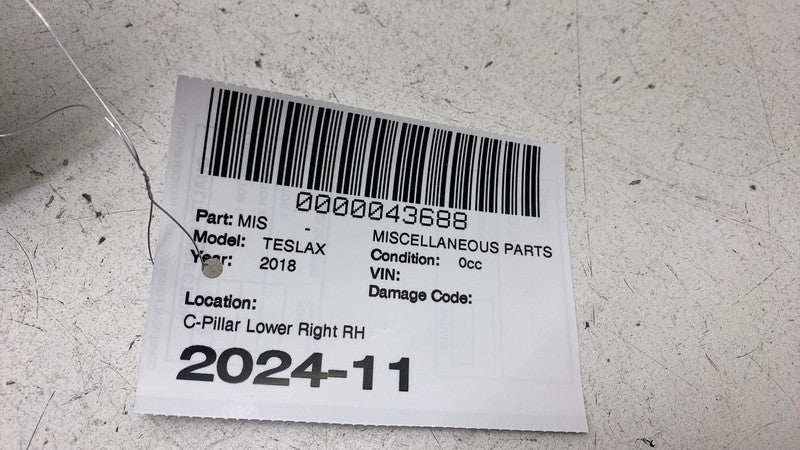 ⭕2016-2020 Tesla Model X Rear Right C-Pillar Lower Trim Cover Panel 10