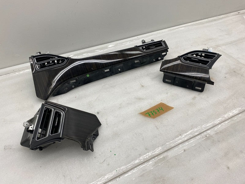 100451807F ⭕12-15 Model S SET of Dash A/C Air Vent Outlet Dashboard Trim Panel 1004518-07-F