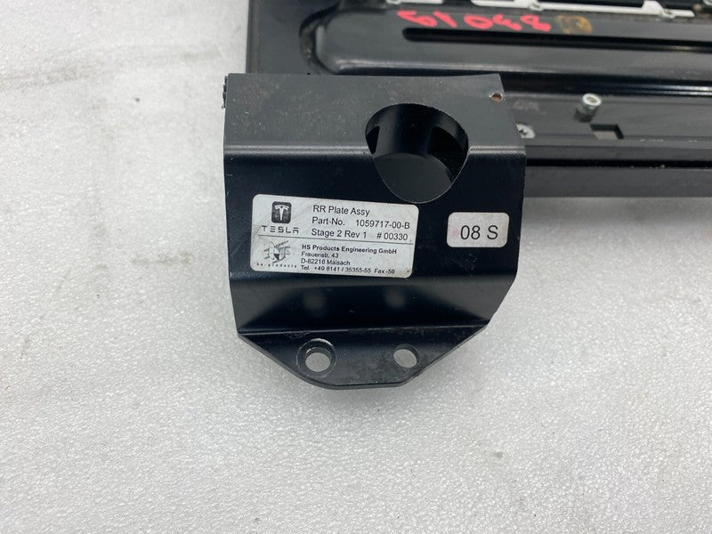 105971700B ⭕2016-2020 Tesla Model X Rear Left 2nd Row Seat Frame Plate Catcher 1059717-00-B