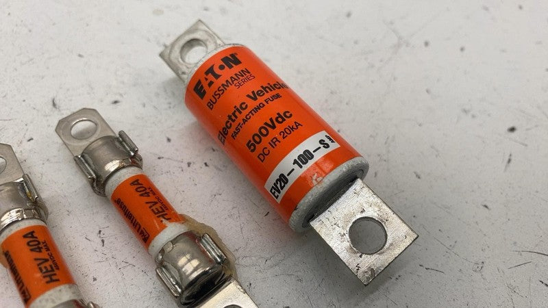 EV20-100-S ⭕ 2016-2020 Tesla Model X SET of Fast Acting Electric Vehicle Fuse OEM EV20-100S