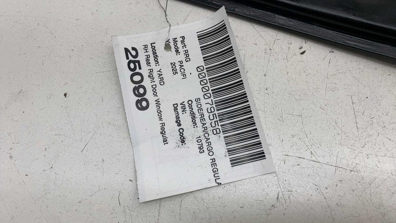 ⭕ 2017-2025 Chrysler Pacifica Rear Right Door Window Regulator & Motor