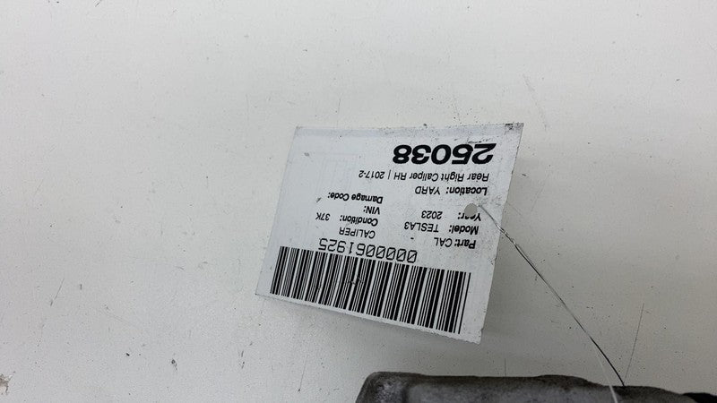 1044624-00-J ⭕ 2017-2025 Tesla Model 3 Rear Right Caliper + Brake Hose Line BASE 1044624-00-J