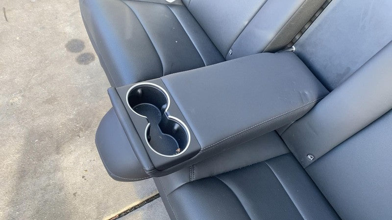 ⭕ 2024-2025 Tesla Model 3 Rear 2nd Row Black Leather Seat Upper + Lowe