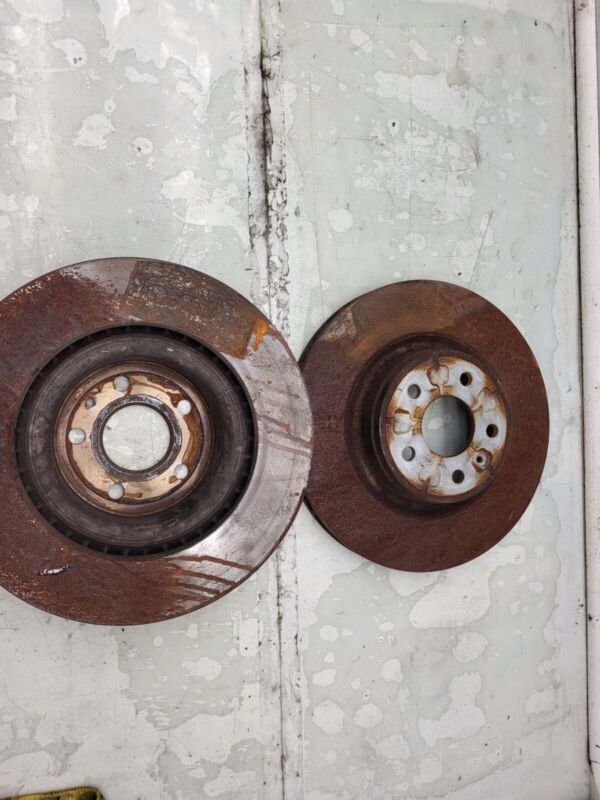 ⭕2012-2015 Tesla Model S MS Rear PAIR Left & Right Brake Disc Rotor Assembly OEM