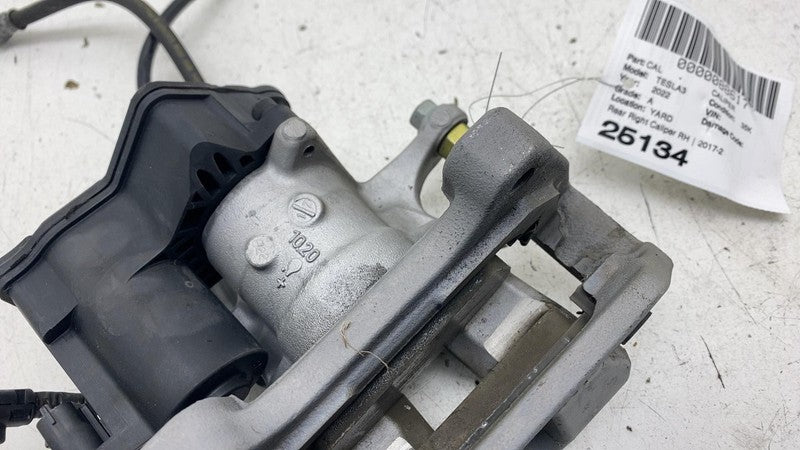 ⭕ 2017-2025 Tesla Model 3 Rear Right Caliper + Brake Hose Line BASE 10
