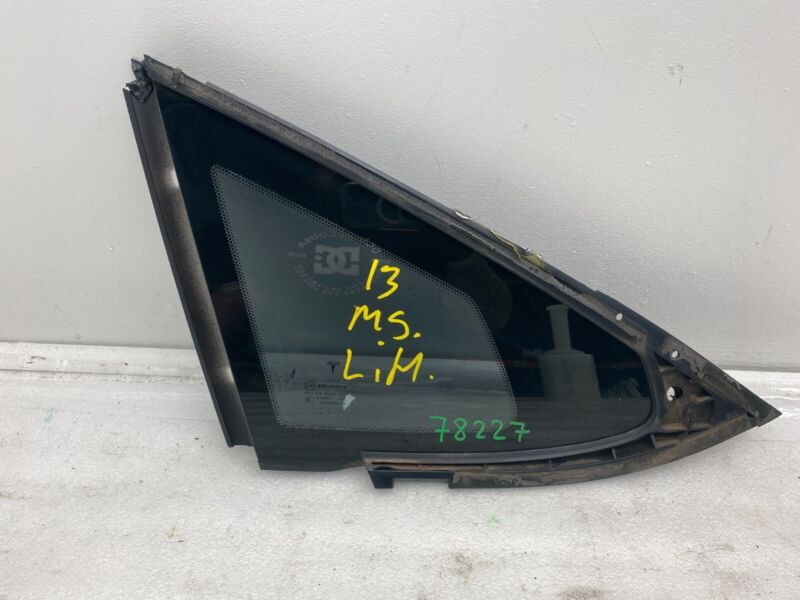 2012-2015 Tesla Model S MS Rear Driver Side Quarter Fixed Glass Left LH Assembly