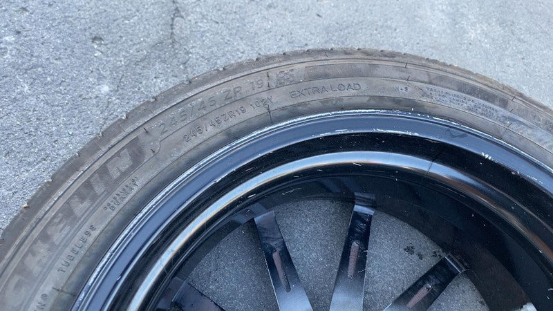 ⭕ 2012-2016 Model S 19x8.5 Wheel Rim w/ Michelin Pilot Sport Tire 245/