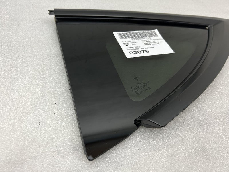 1495740 00 E 2020-2023 Tesla Model Y Rear Driver Side Quarter QTR Window Glass Left LH Assy
