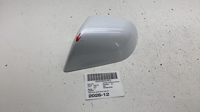 ⭕ 2017-2025 Tesla Model 3 Left Exterior Door Mirror Skull Cap Cover 10