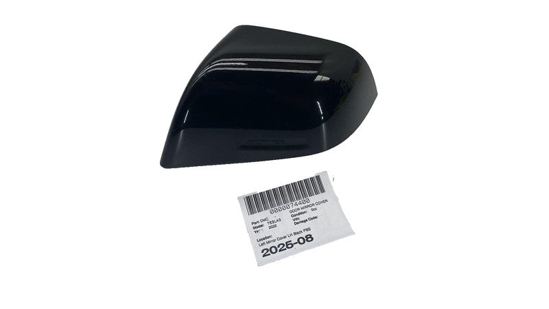 17-25 Model 3 Exterior Door Mirror Skull Cap Cover Left Black PBSB 10